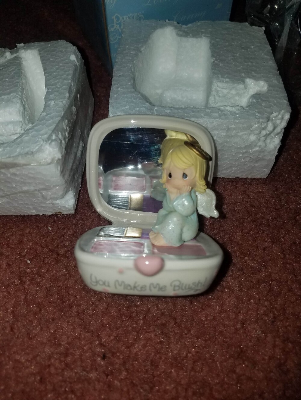 New- Vintage 2004 Precious Moments "You Make Me Blush" Figurine